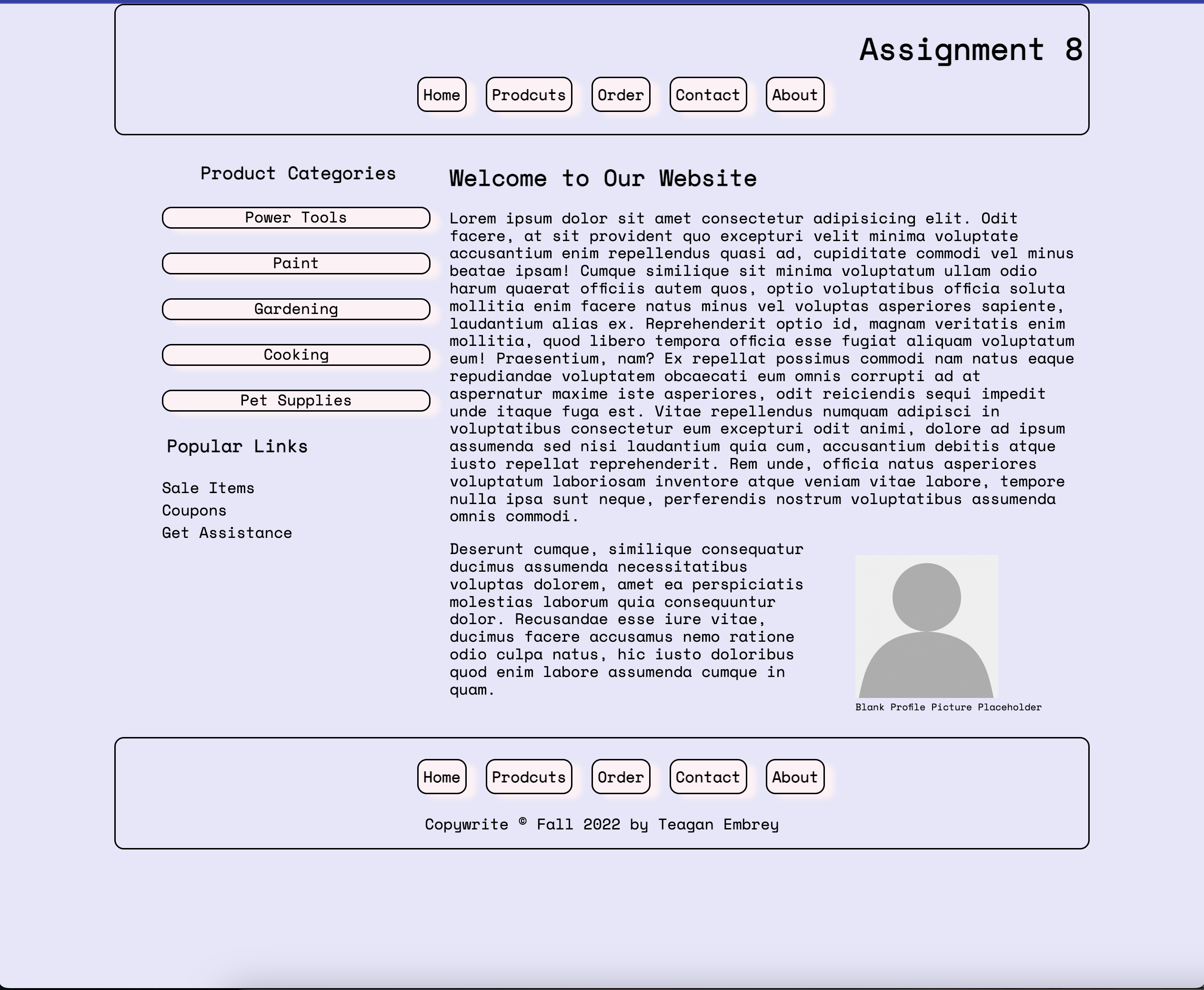CSS Styling Practice Assignment